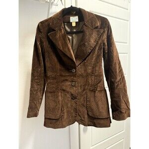 Vintage Barclay Square Women’s Brown Velvet Blazer Size 8